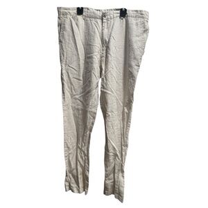 Tasso Elba 100%‎ Linen Pants 36x32 EUC